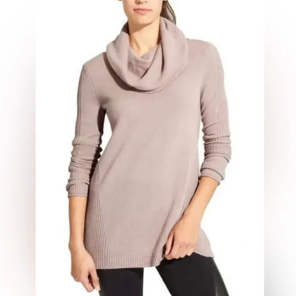 ** Athleta Cashmere Cascade Cowl Neck Sweater beige tan Size XS Style 459165
